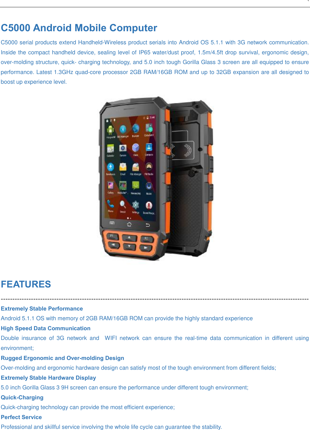 Handheld Wireless Technology C5000 Mobile Phone User Manual C5000