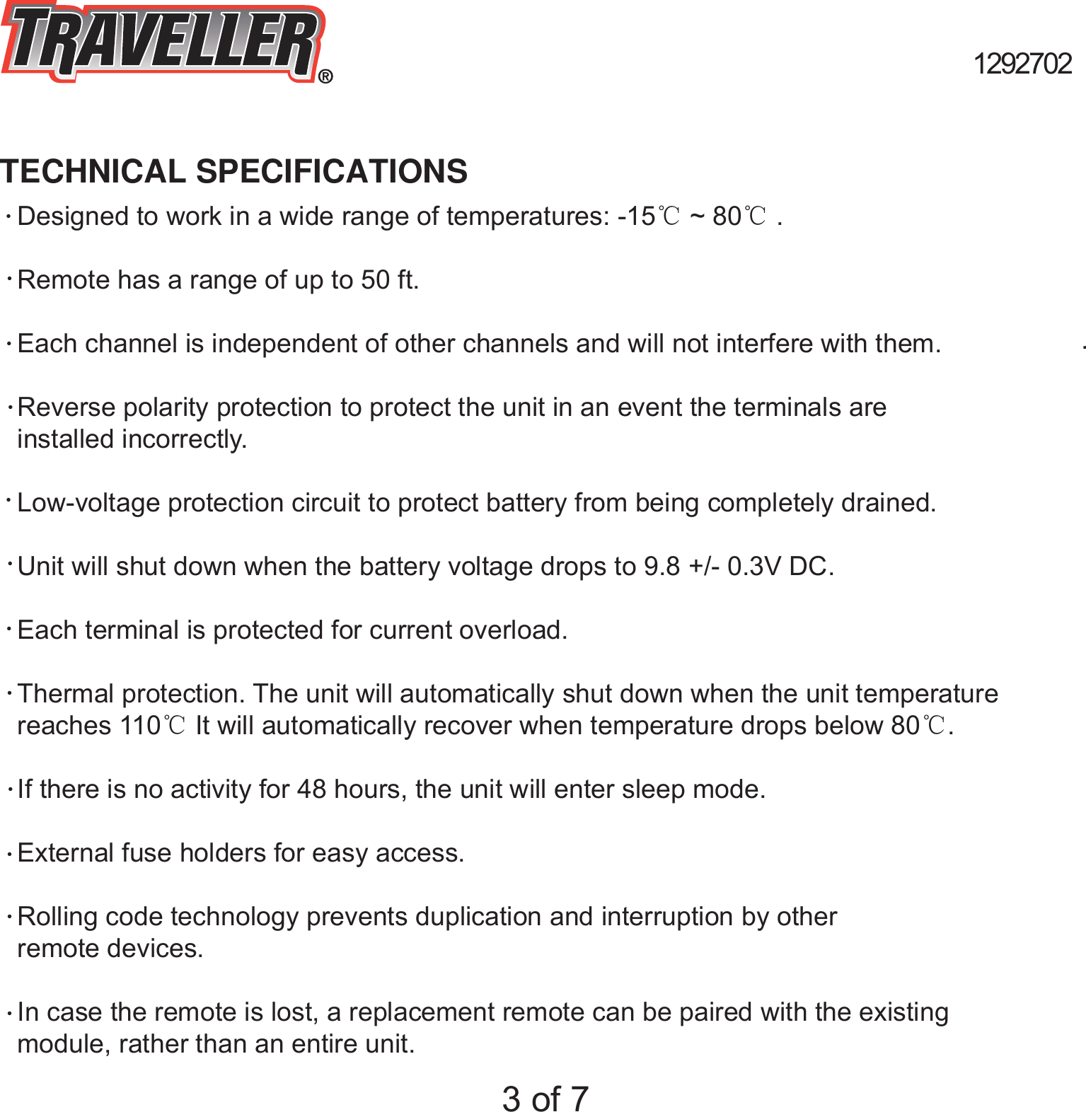 Page 4 of HangZhou Dingyu Electronic Technology 1292702 TRV 4 WAY WIRELESS REMOTE CONTROL SYSTEM User Manual Use manual