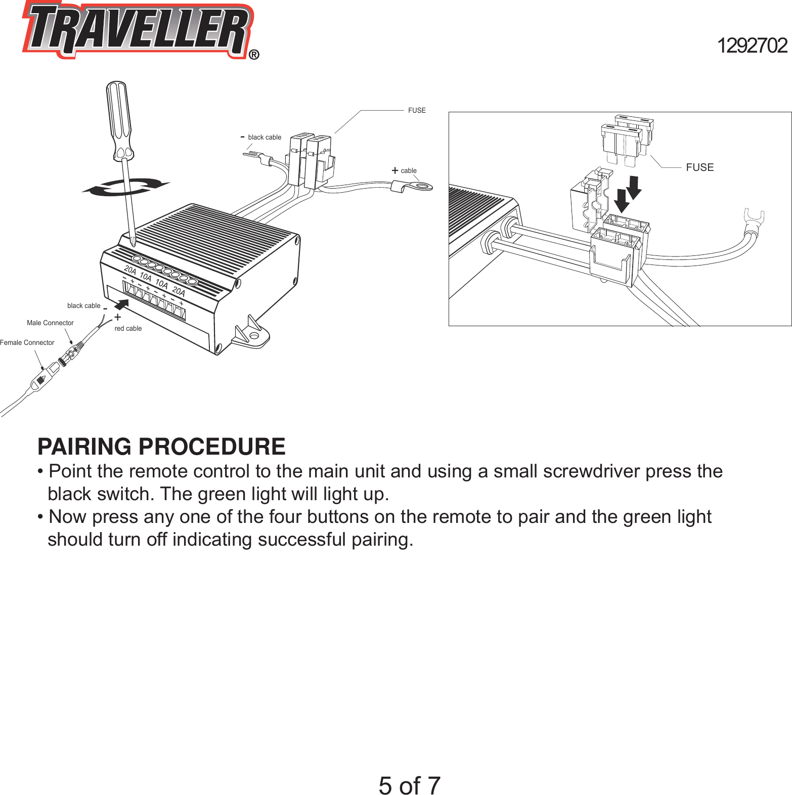 Page 6 of HangZhou Dingyu Electronic Technology 1292702 TRV 4 WAY WIRELESS REMOTE CONTROL SYSTEM User Manual Use manual
