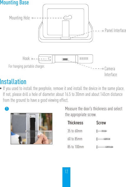 Page 12 of Hangzhou Ezviz Software CSDP1 Wire-free Smart Door Viewer User Manual