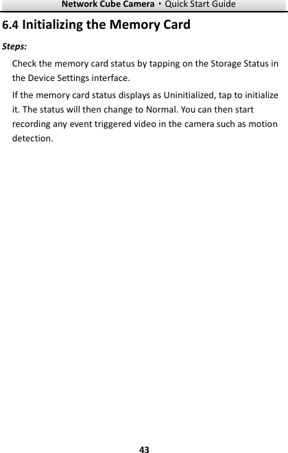 Page 44 of Hangzhou Hikvision Digital Technology I0F2400 NETWORK CAMERA User Manual
