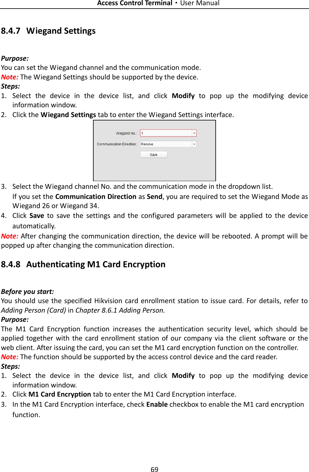 Page 78 of Hangzhou Hikvision Digital Technology K1T201EF Fingerprint Access Control Terminal/Standalone Access Control Terminal User Manual 
