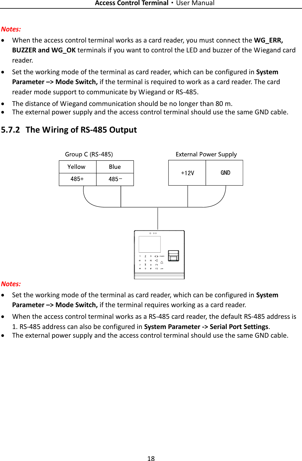 Page 27 of Hangzhou Hikvision Digital Technology K1T201MF Fingerprint Access Control Terminal/Standalone Access Control Terminal User Manual 