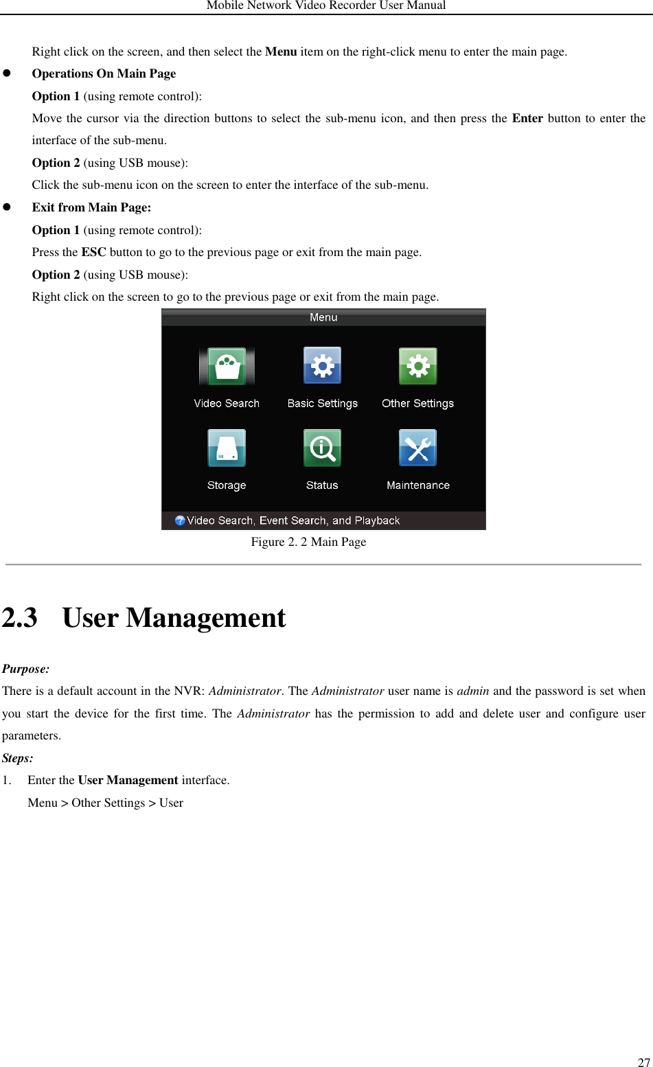 Page 28 of Hangzhou Hikvision Digital Technology M55XXHN Mobile Digital Video Recorder User Manual 