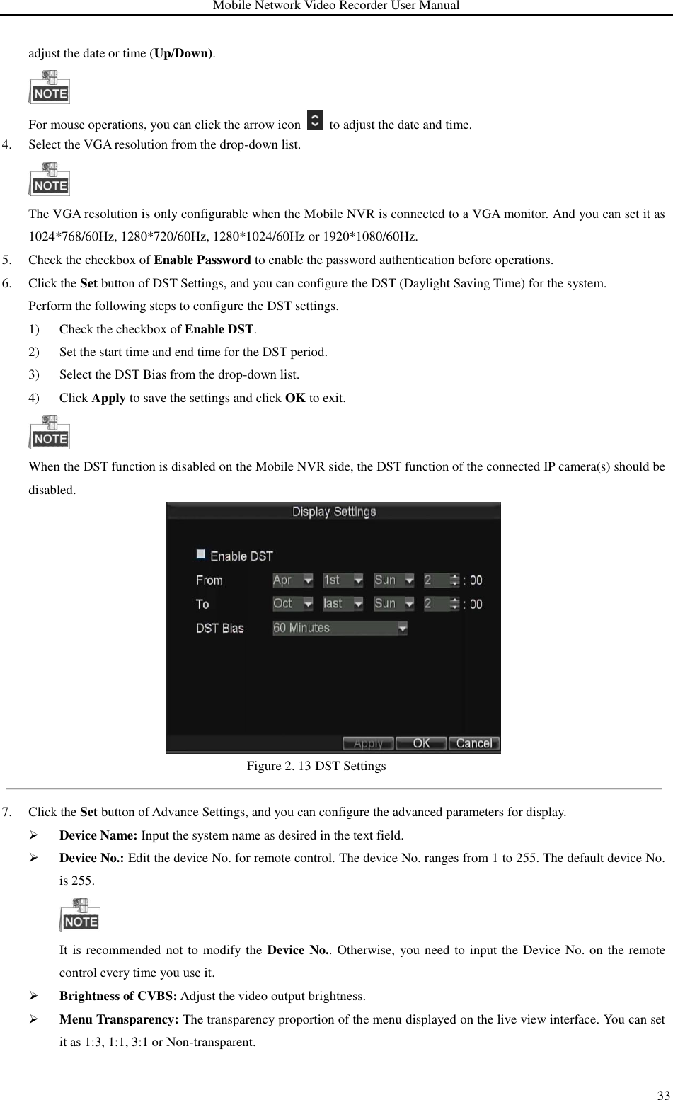 Page 34 of Hangzhou Hikvision Digital Technology M55XXHN Mobile Digital Video Recorder User Manual 