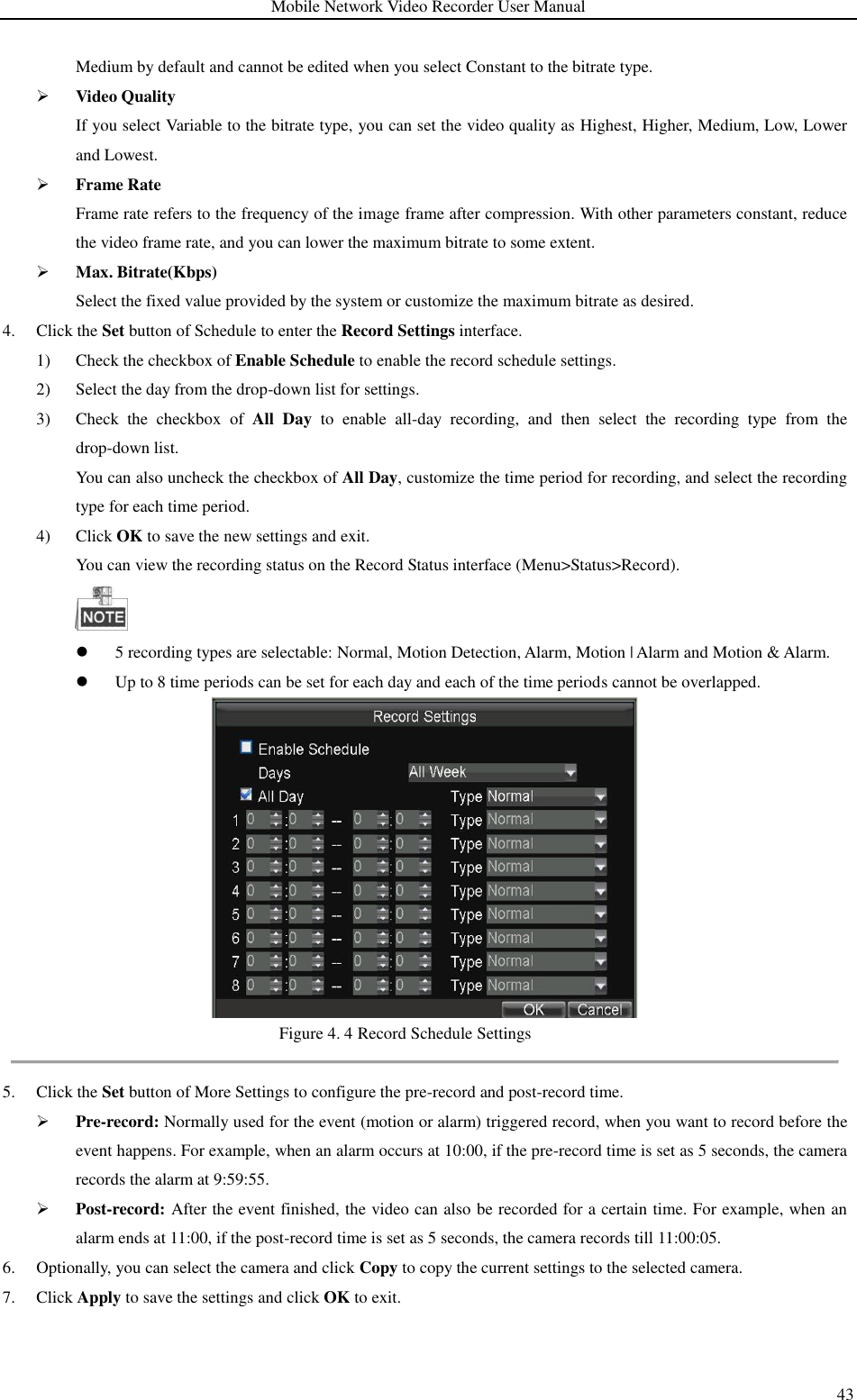 Page 44 of Hangzhou Hikvision Digital Technology M55XXHN Mobile Digital Video Recorder User Manual 