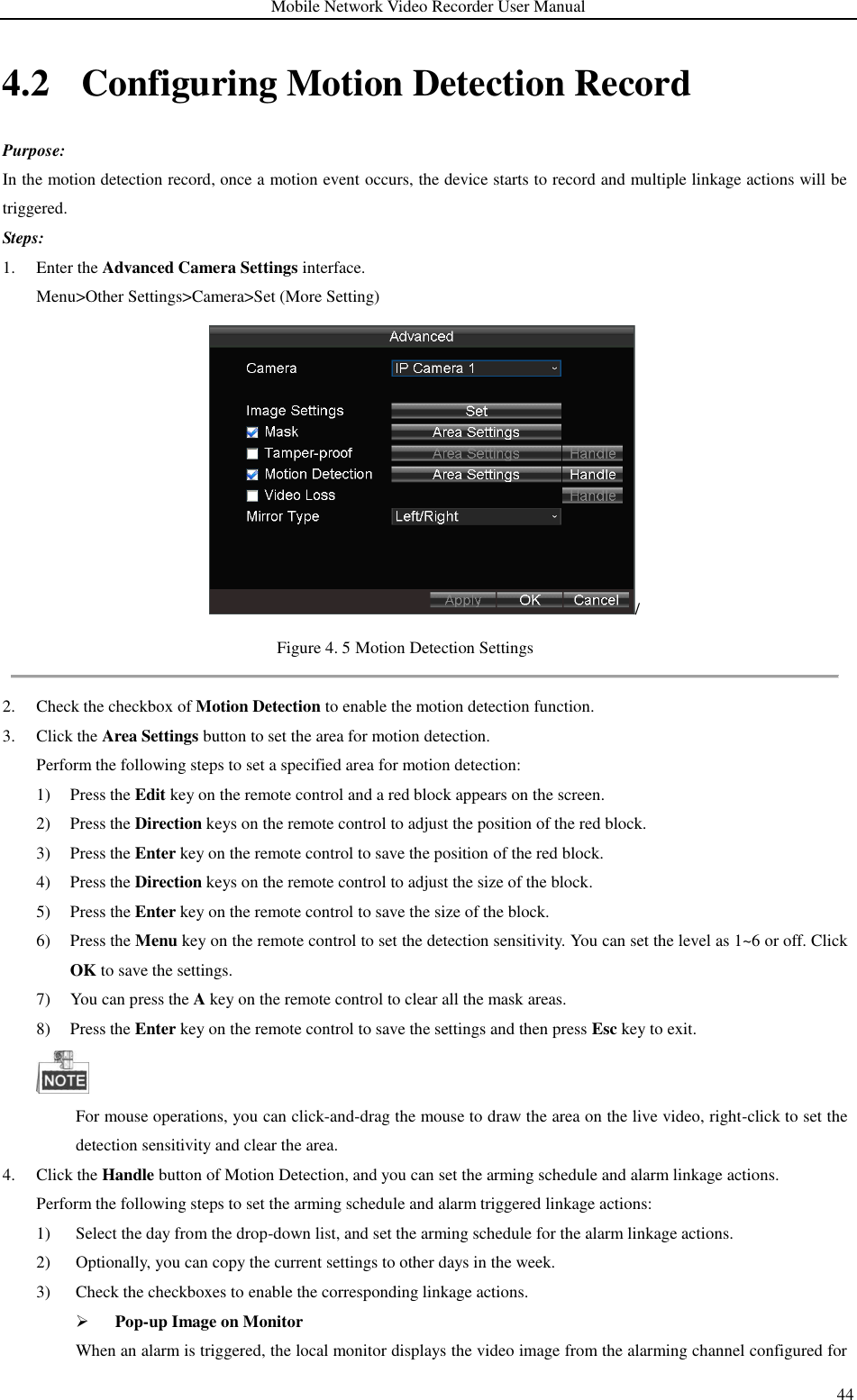 Page 45 of Hangzhou Hikvision Digital Technology M55XXHN Mobile Digital Video Recorder User Manual 