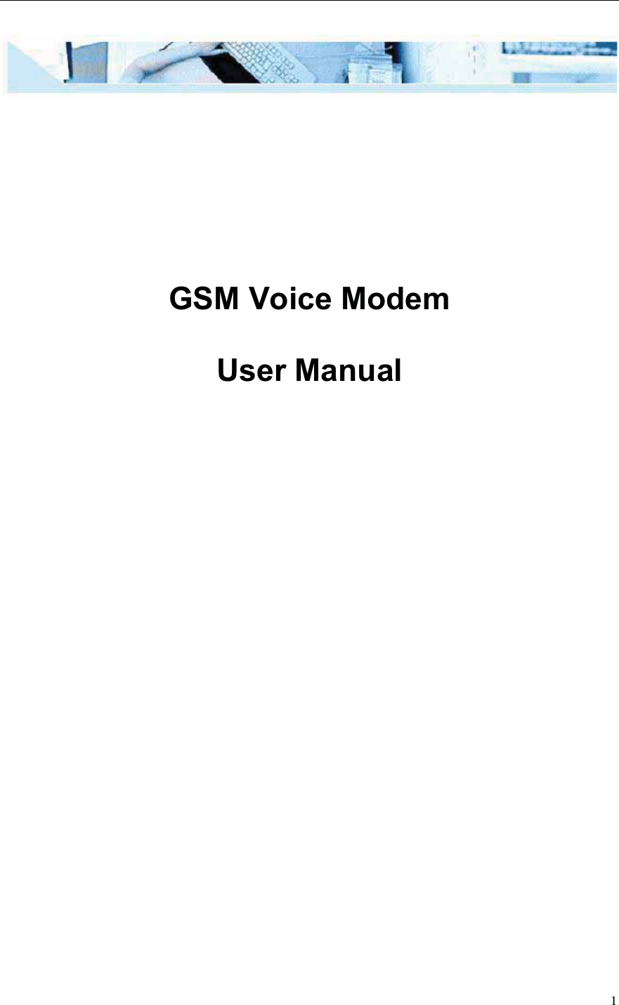 1GSM Voice Modem User Manual