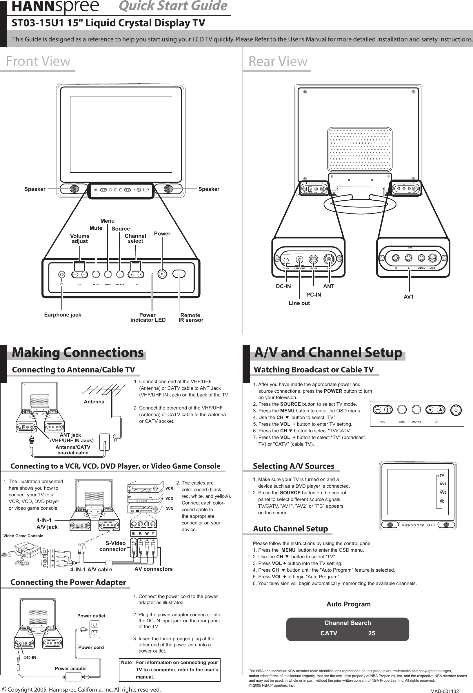Page 1 of 1 - Hannspree Hannspree-Quick-Start-Guide-St03-15U1-Users-Manual- E  Hannspree-quick-start-guide-st03-15u1-users-manual