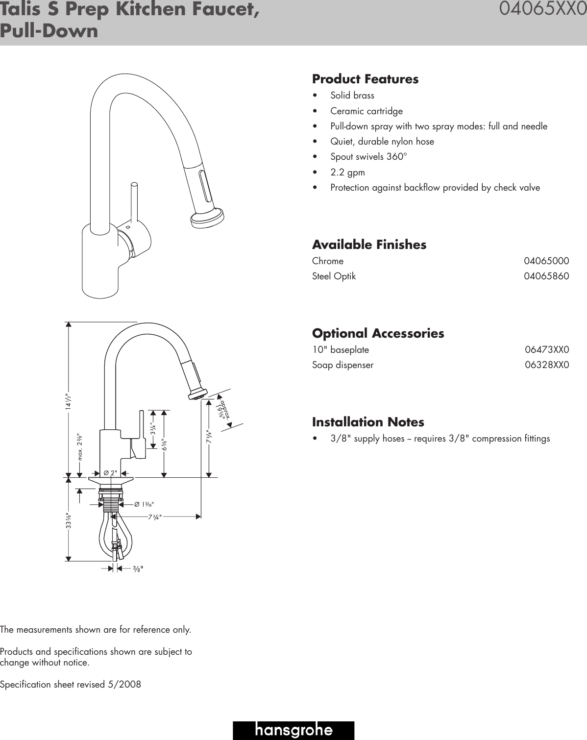 Grohe Kitchen Faucets Owners Manual Dandk Organizer