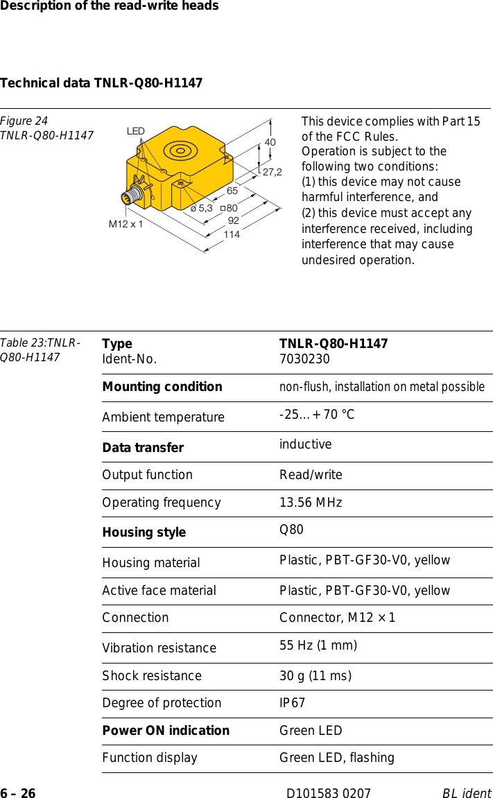 Page 108 of Hans Turck and KG TNCK40 HF- RFID read/write device User Manual 