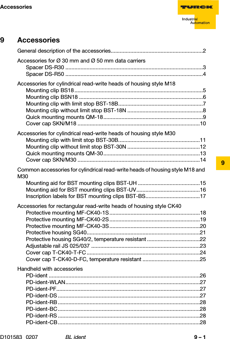 Page 173 of Hans Turck and KG TNCK40 HF- RFID read/write device User Manual 