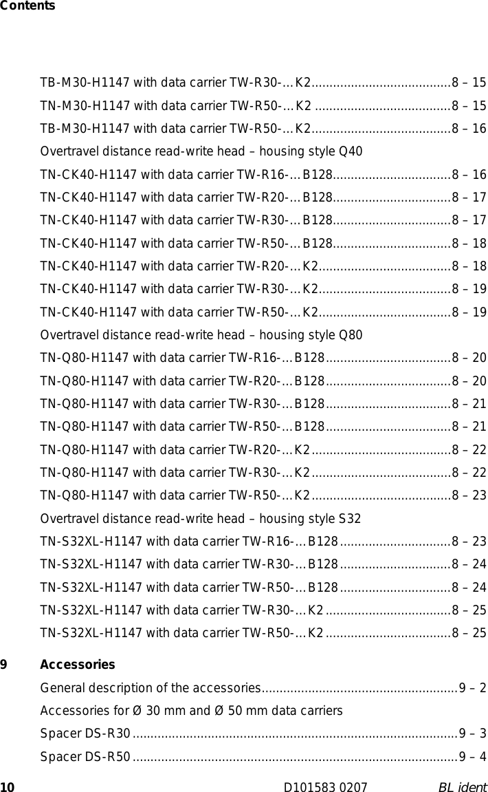 Page 10 of Hans Turck and KG TNSLRQ42 RFID Reader User Manual 