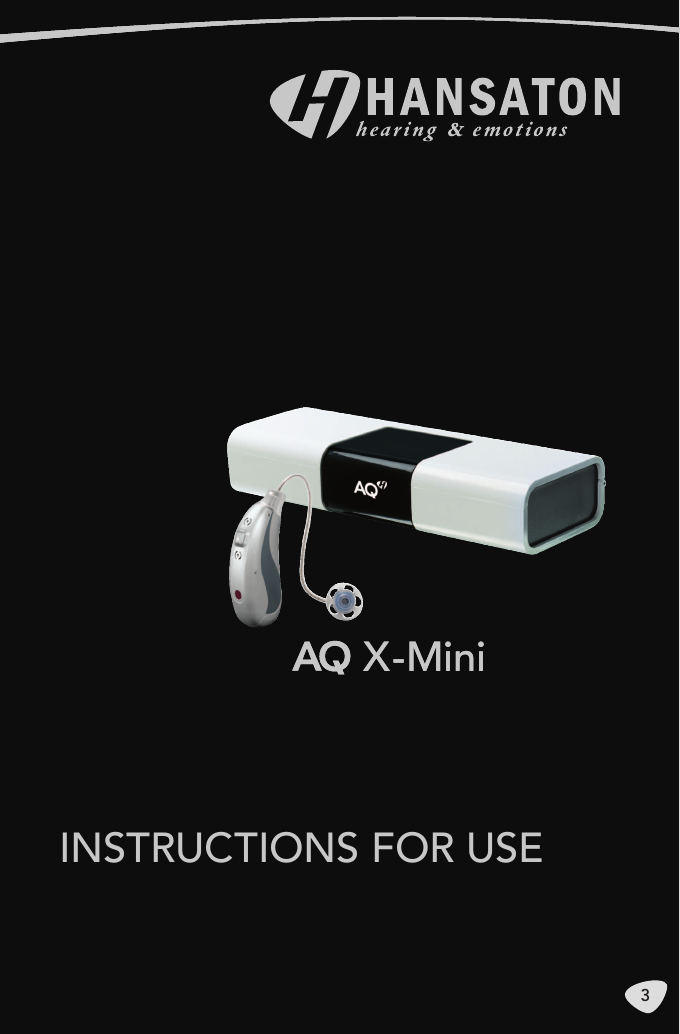 X-Mini3X-MiniINSTRUCTIONS FOR USE