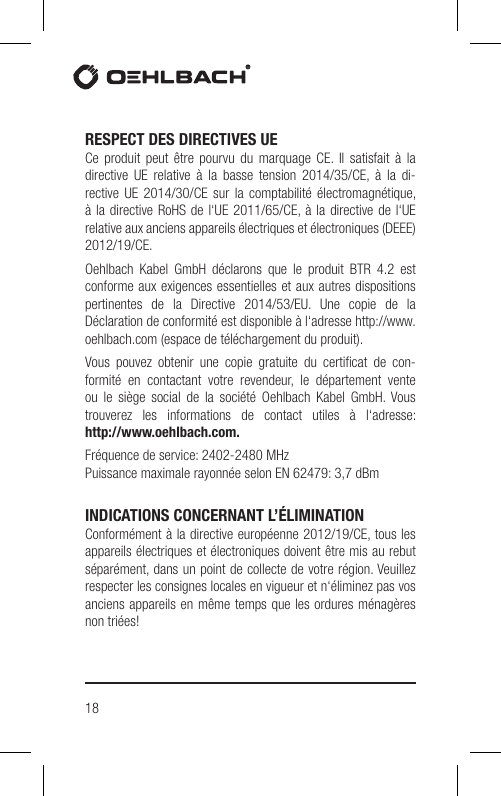 Page 18 of Hansong HSPTC867 Bluetooth Low-latency Transceiver User Manual BTR 4 2 indd