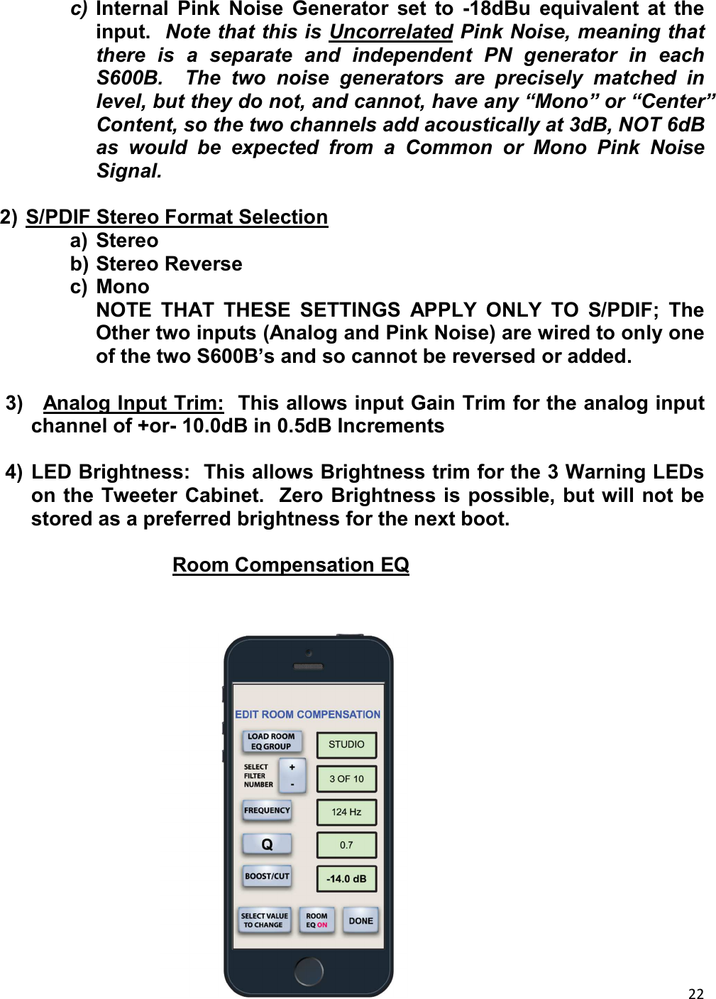 Page 22 of Hansong PXS600B Studio Monitor speaker, S600B User Manual 