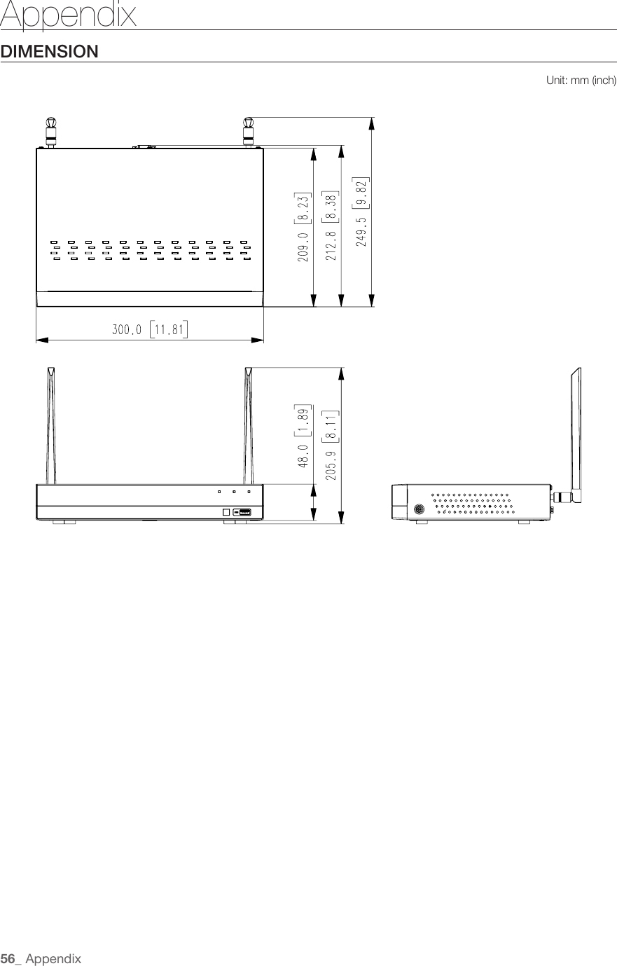 Page 56 of Hanwha Techwin SNR73201W 4 Channel Wireless NVR User Manual 