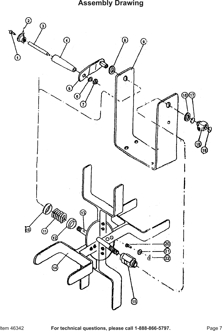 Harbor Freight 100 Ft Open Side Steel Air Hose Reel Product Manual