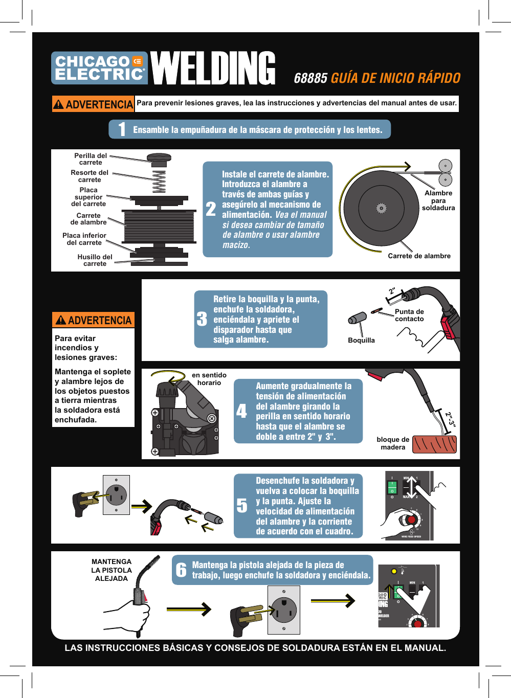 Page 3 of 4 - Harbor-Freight Harbor-Freight-170-Amp-Dc-240-Volt-Mig-Flux-Cored-Welder-Quick-Start-Manual-  Harbor-freight-170-amp-dc-240-volt-mig-flux-cored-welder-quick-start-manual