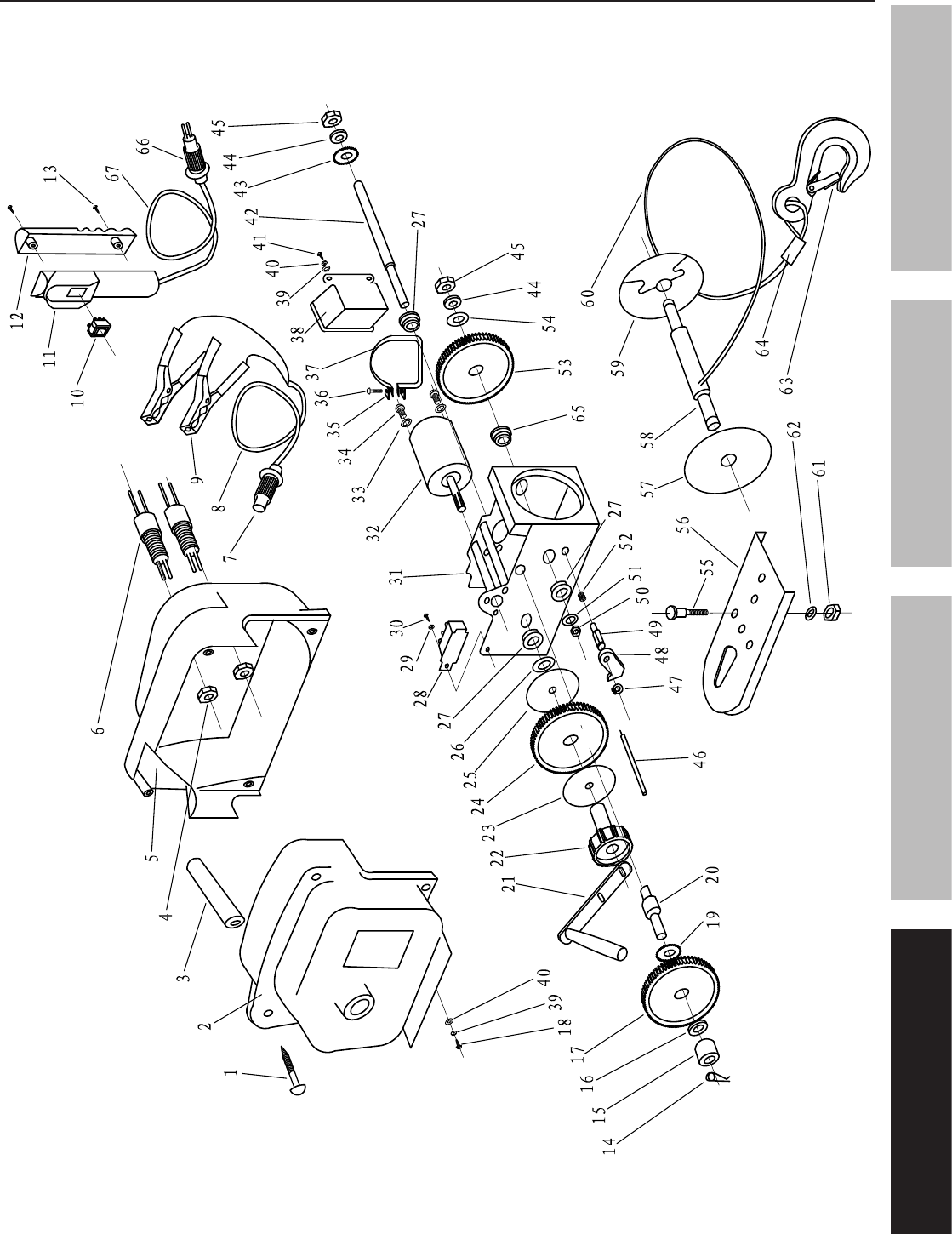 Harbor Freight 2000 Lb Marine Electric Winch Product Manual