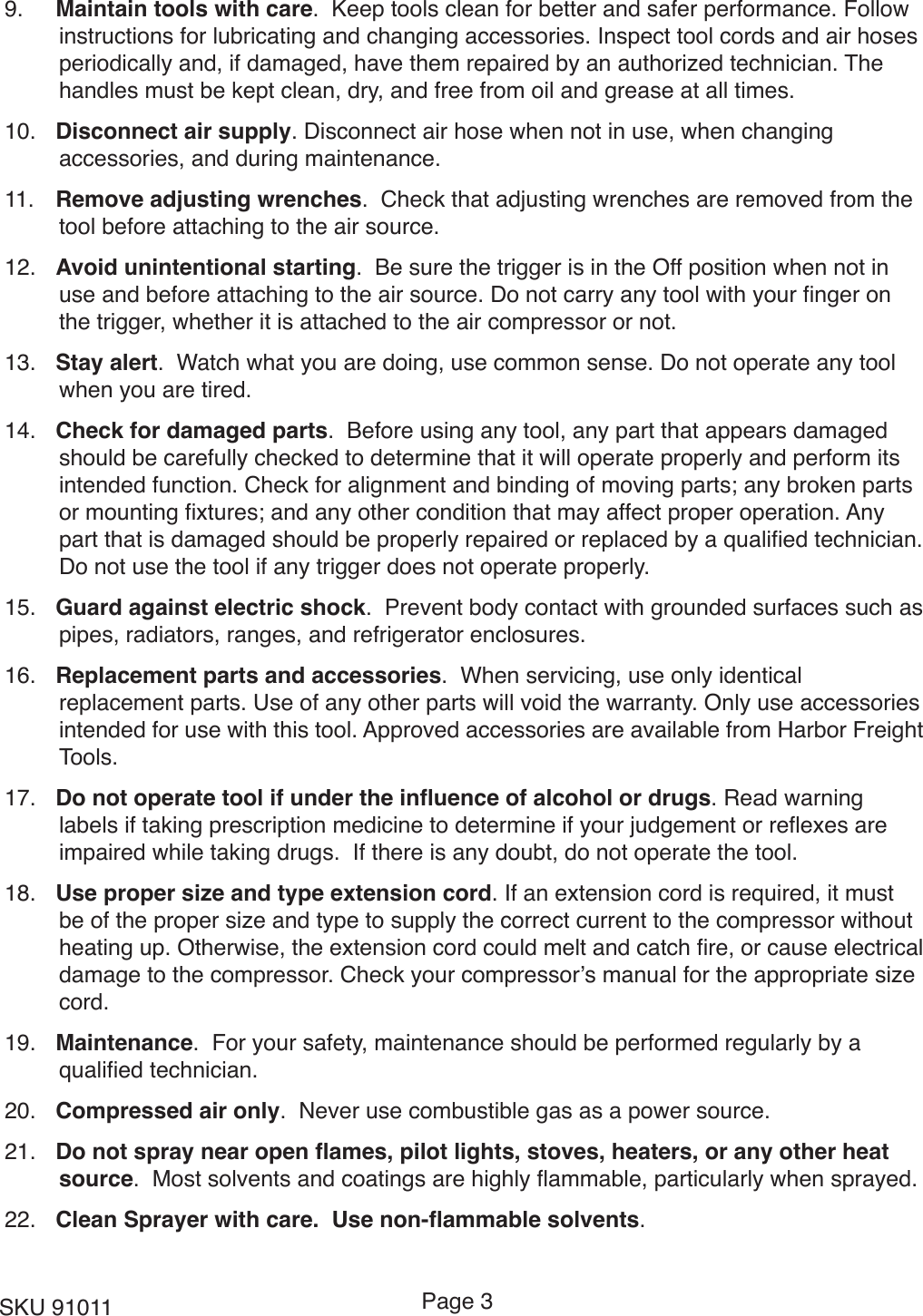 Page 3 of 10 - Harbor-Freight Harbor-Freight-32-Oz-Automotive-Siphon-Feed-Air-Spray-Gun-Product-Manual-  Harbor-freight-32-oz-automotive-siphon-feed-air-spray-gun-product-manual