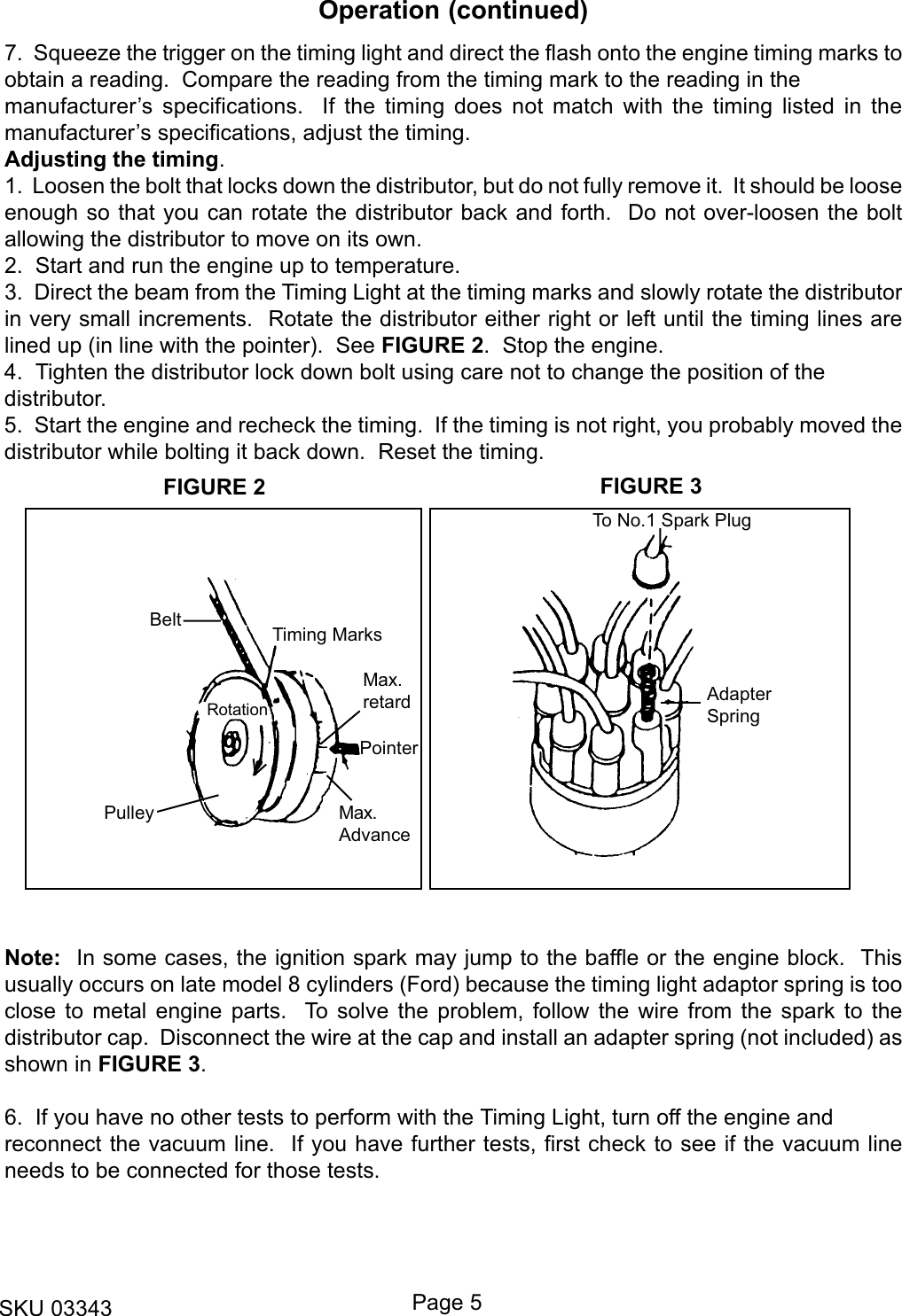 Page 5 of 7 - Harbor-Freight Harbor-Freight-3343-Users-Manual- 03343 Timing Light Manual.p65  Harbor-freight-3343-users-manual