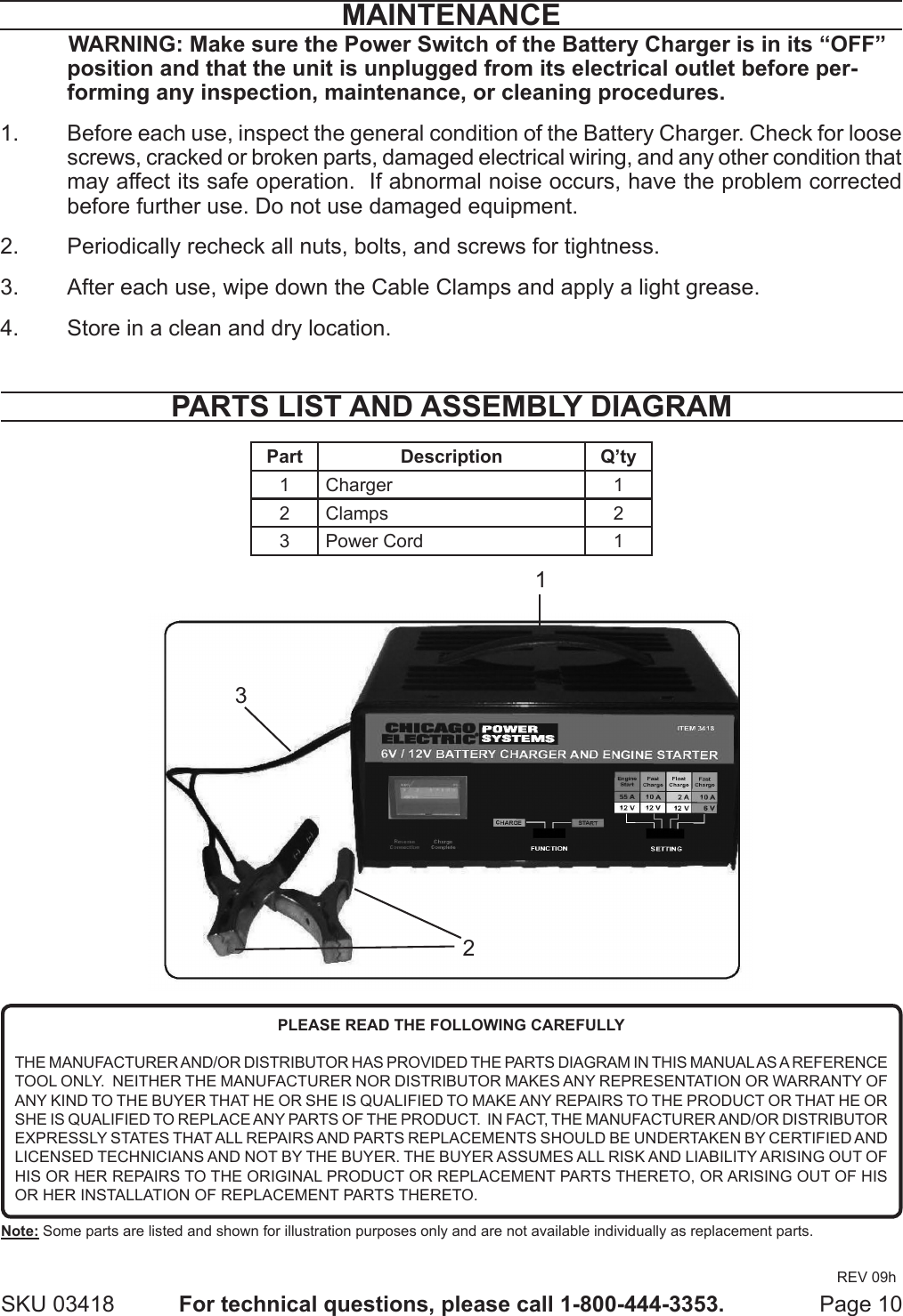 Page 10 of 11 - Harbor-Freight Harbor-Freight-3418-Users-Manual-  Harbor-freight-3418-users-manual