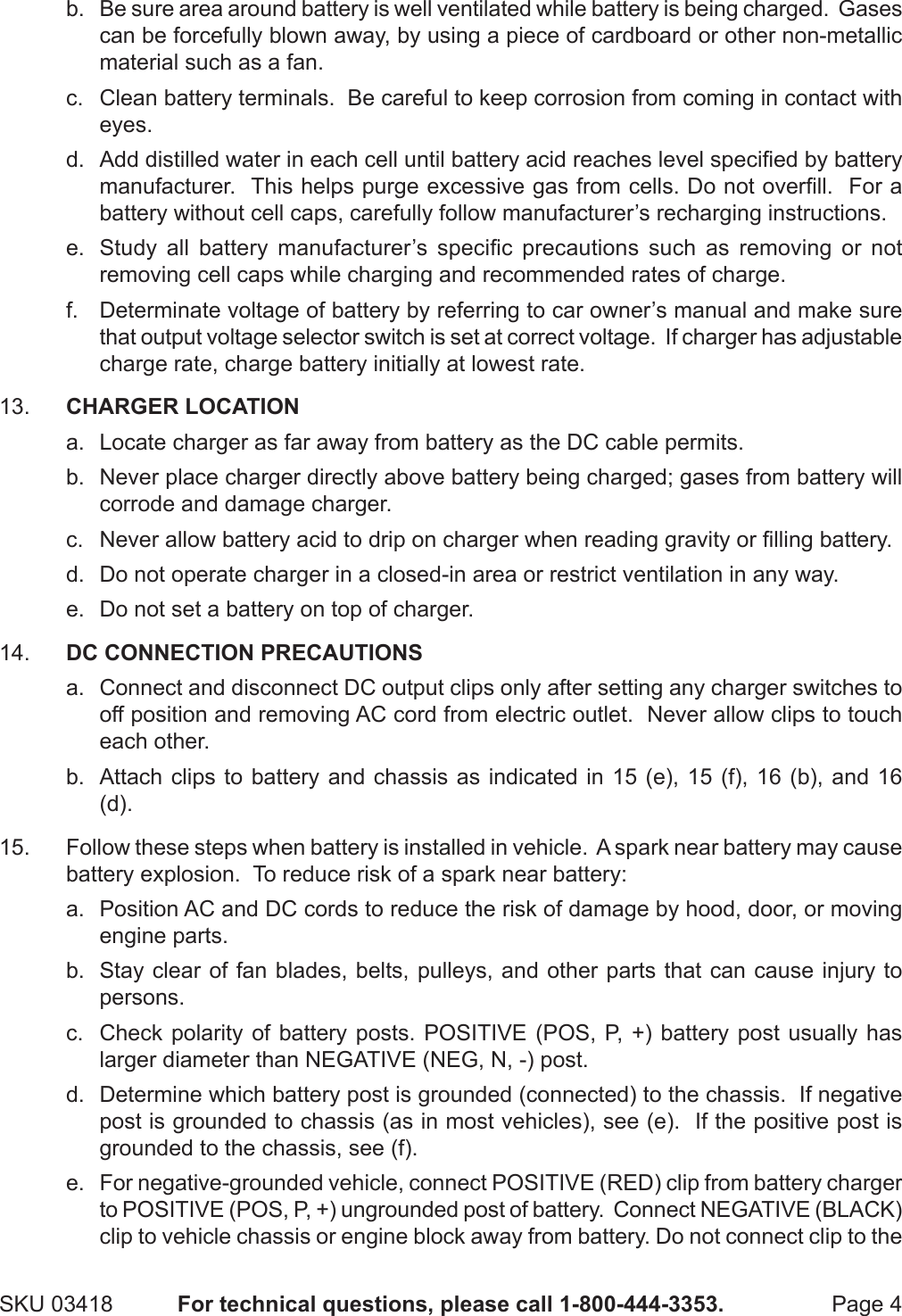 Page 4 of 11 - Harbor-Freight Harbor-Freight-3418-Users-Manual-  Harbor-freight-3418-users-manual