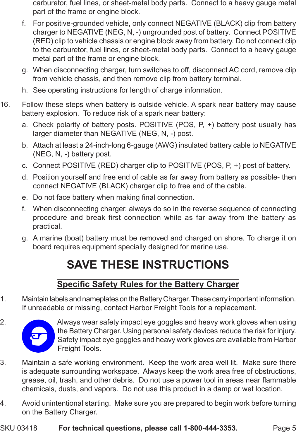 Page 5 of 11 - Harbor-Freight Harbor-Freight-3418-Users-Manual-  Harbor-freight-3418-users-manual