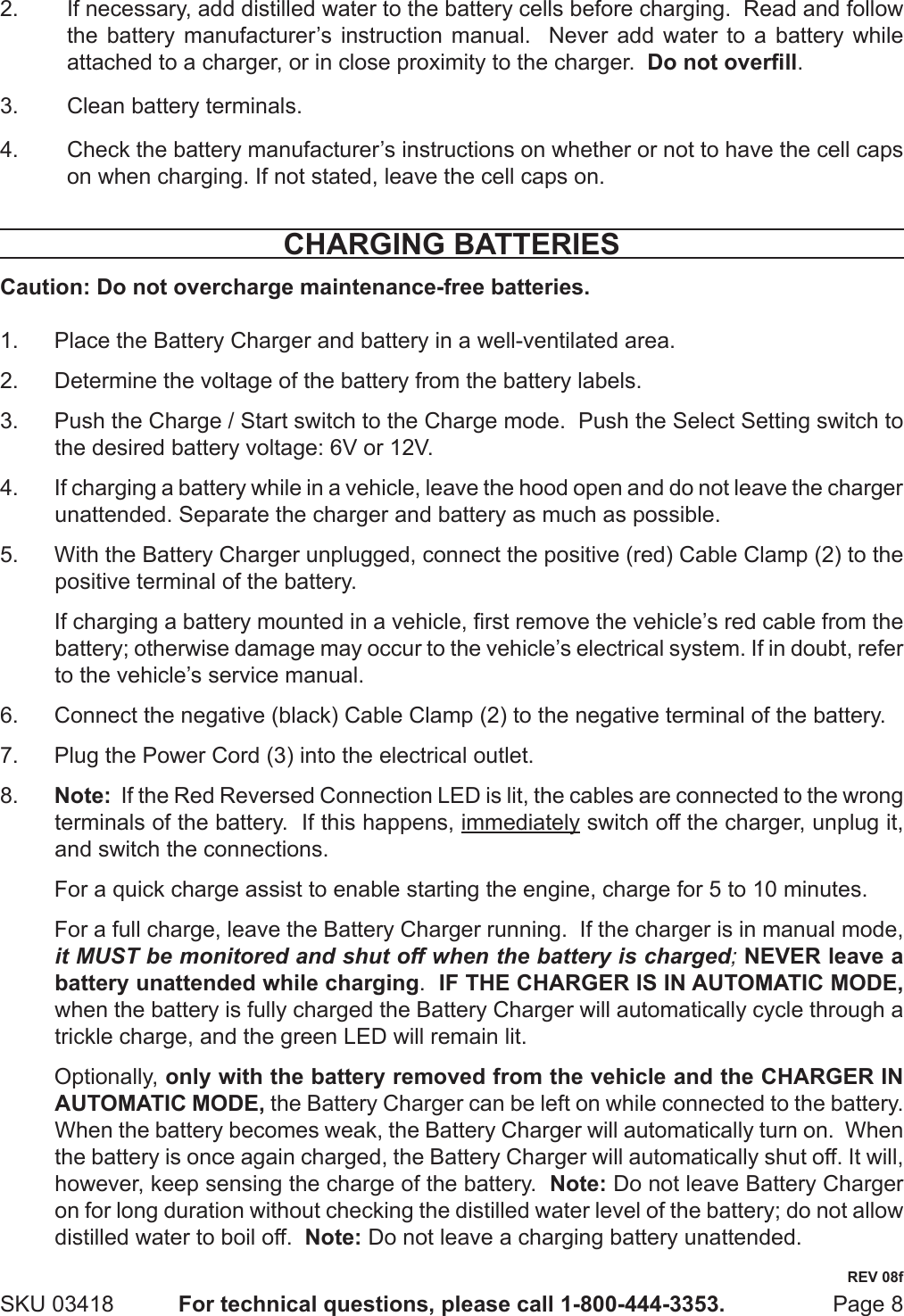 Page 8 of 11 - Harbor-Freight Harbor-Freight-3418-Users-Manual-  Harbor-freight-3418-users-manual