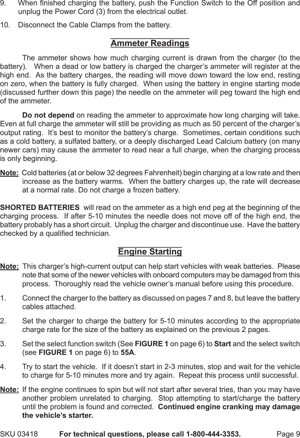 Page 9 of 11 - Harbor-Freight Harbor-Freight-3418-Users-Manual-  Harbor-freight-3418-users-manual