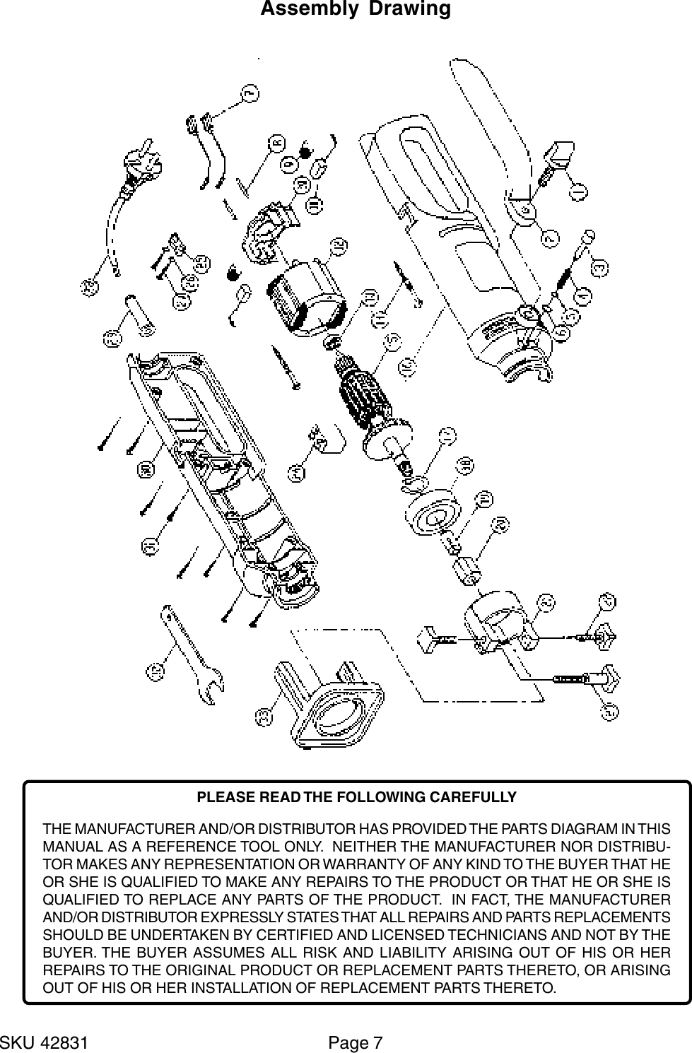 Page 7 of 8 - Harbor-Freight Harbor-Freight-3-5-Amp-Heavy-Duty-Electric-Cutout-Tool-Product-Manual- 42831  Harbor-freight-3-5-amp-heavy-duty-electric-cutout-tool-product-manual