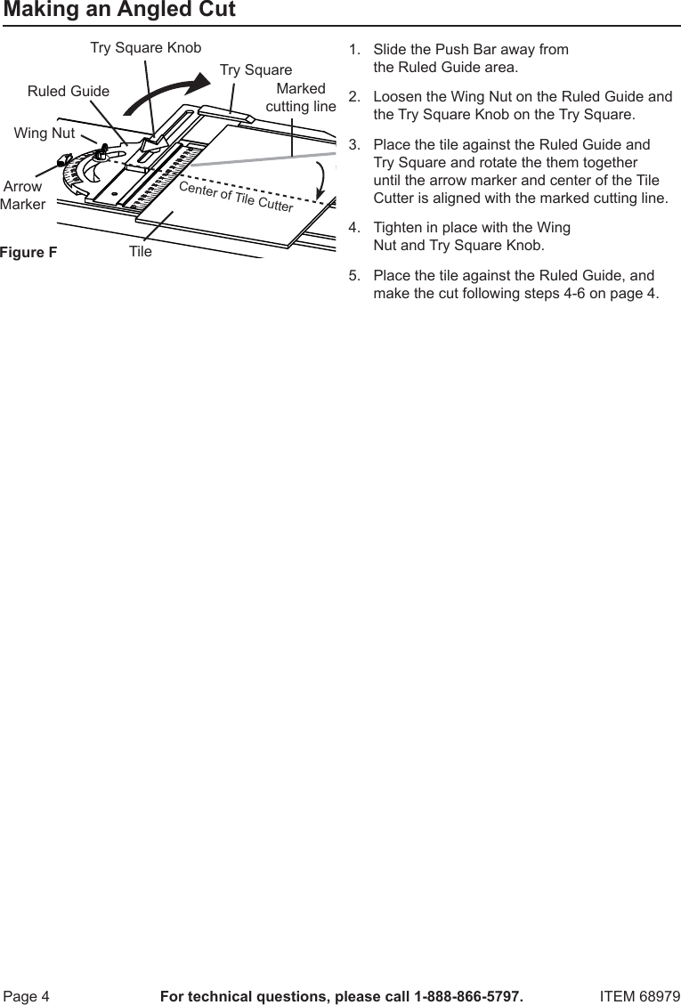 Page 4 of 8 - Harbor-Freight Harbor-Freight-3-In-1-Heavy-Duty-Tile-Cutter-Product-Manual- Harbor-freight-3-in-1-heavy-duty-tile-cutter-product-manual