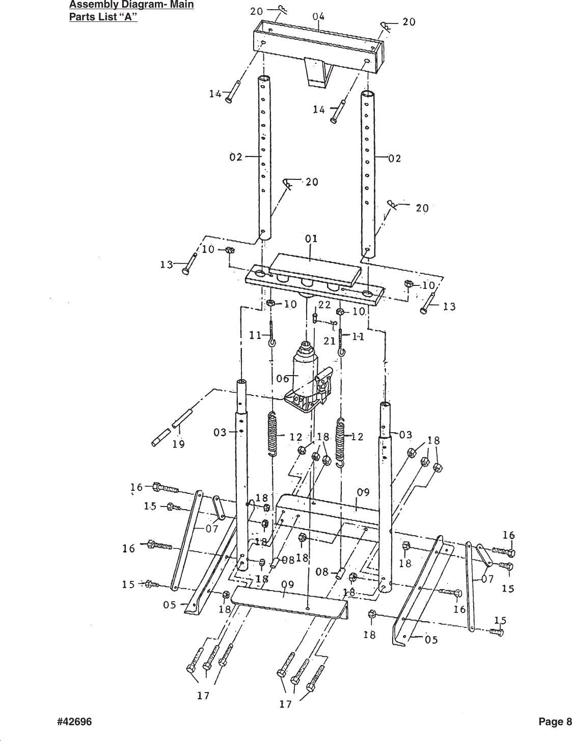 Page 8 of 9 - Harbor-Freight Harbor-Freight-42696-Users-Manual- 42696 Log Splitter  Harbor-freight-42696-users-manual