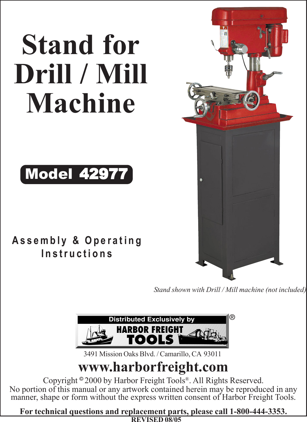 Page 1 of 4 - Harbor-Freight Harbor-Freight-42977-Users-Manual- 42977 Manual  Harbor-freight-42977-users-manual