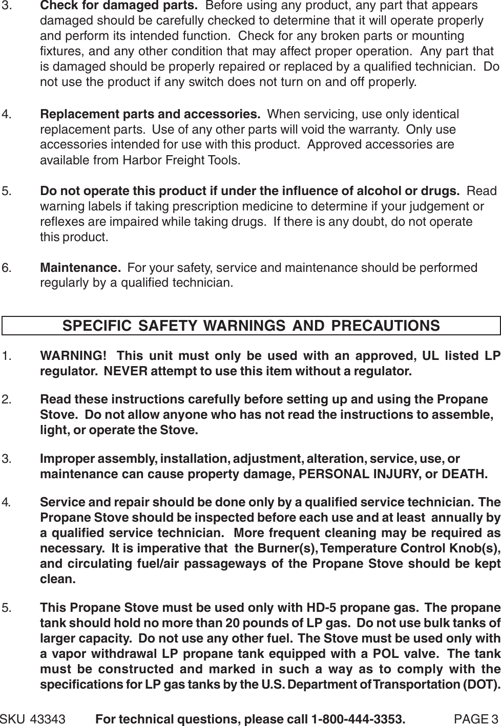 Page 3 of 10 - Harbor-Freight Harbor-Freight-43343-Users-Manual- Ul Manual  Harbor-freight-43343-users-manual