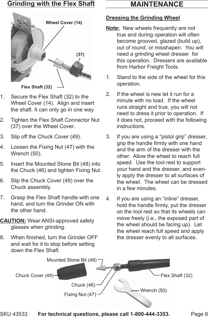 Page 6 of 8 - Harbor-Freight Harbor-Freight-43533-Users-Manual-  Harbor-freight-43533-users-manual