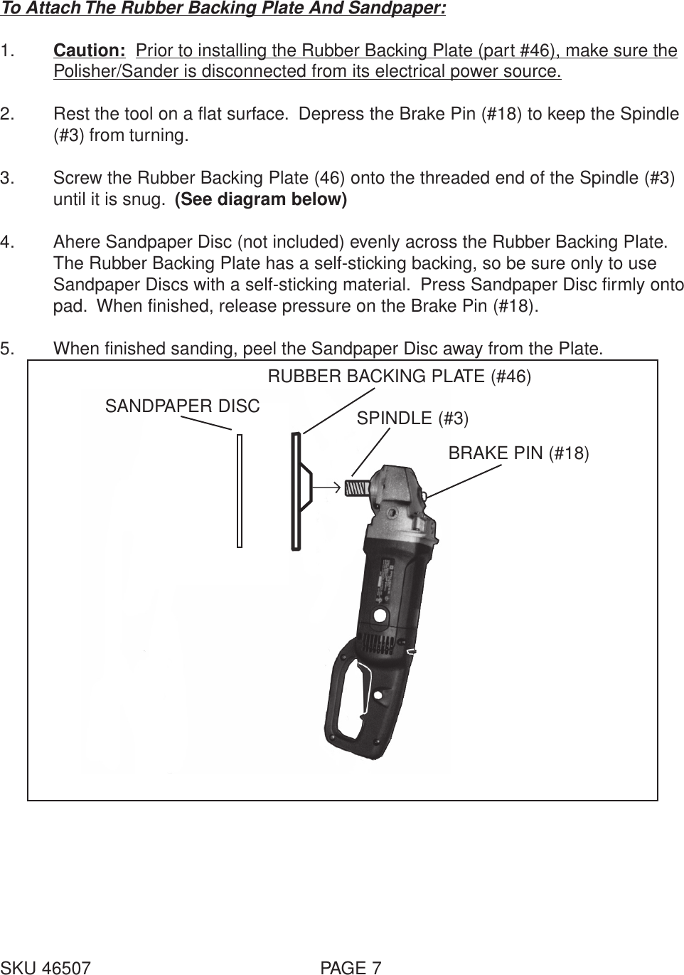 Page 8 of 12 - Harbor-Freight Harbor-Freight-46507-Users-Manual- 46507 Manual  Harbor-freight-46507-users-manual