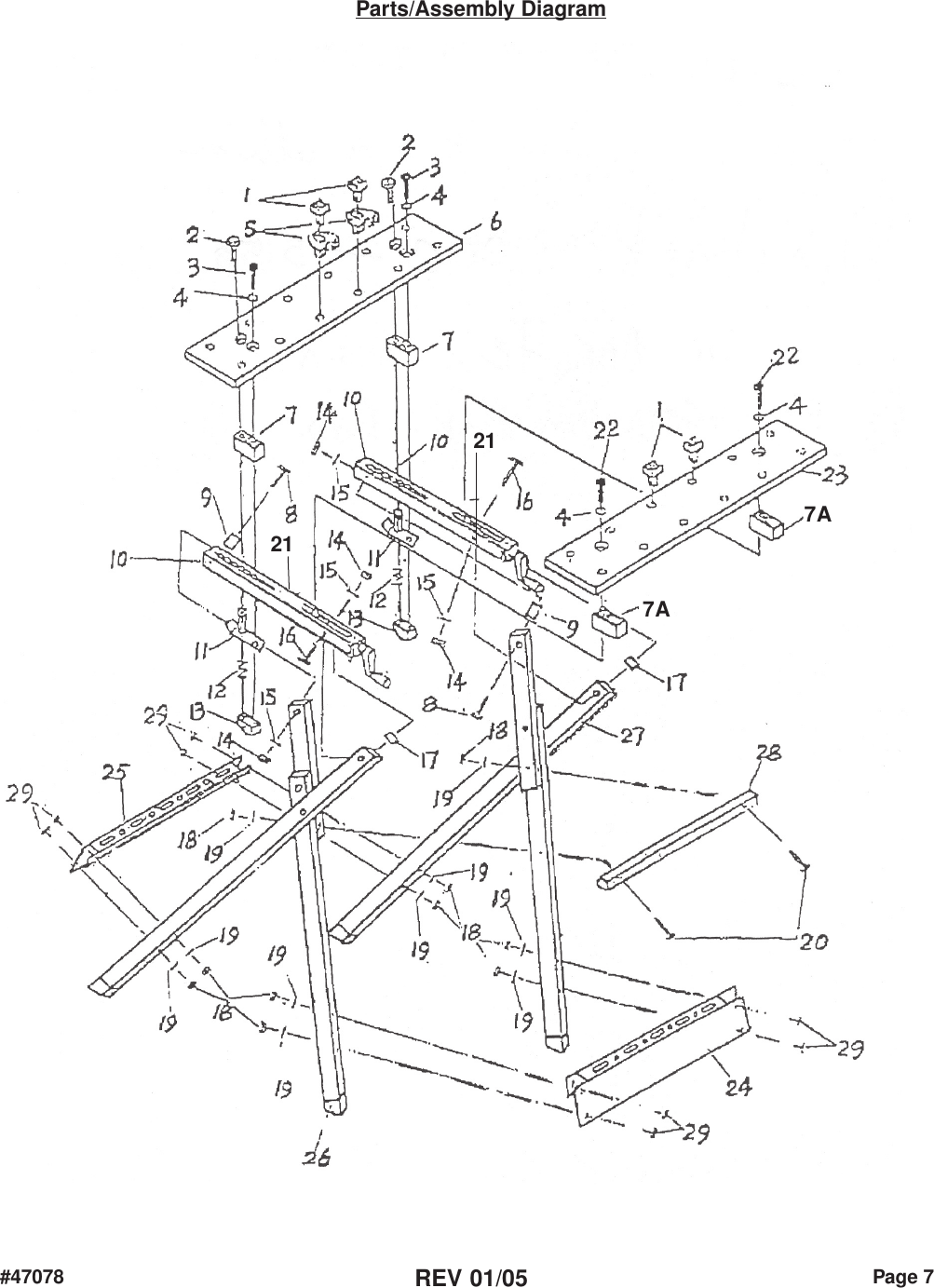 Page 7 of 7 - Harbor-Freight Harbor-Freight-47078-Users-Manual- 47078 Workbench Manual  Harbor-freight-47078-users-manual