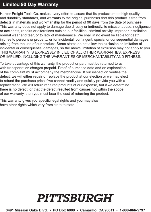 Page 4 of 4 - Harbor-Freight Harbor-Freight-4-In-Digital-Caliper-Product-Manual-  Harbor-freight-4-in-digital-caliper-product-manual