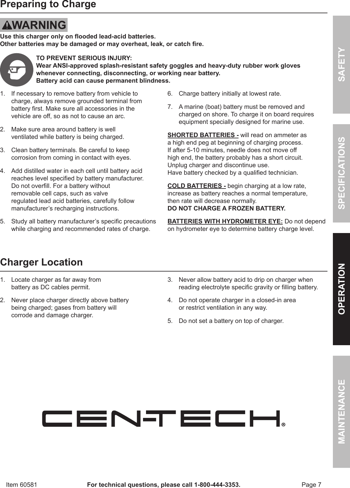 Page 7 of 12 - Harbor-Freight Harbor-Freight-60581-Owner-S-Manual