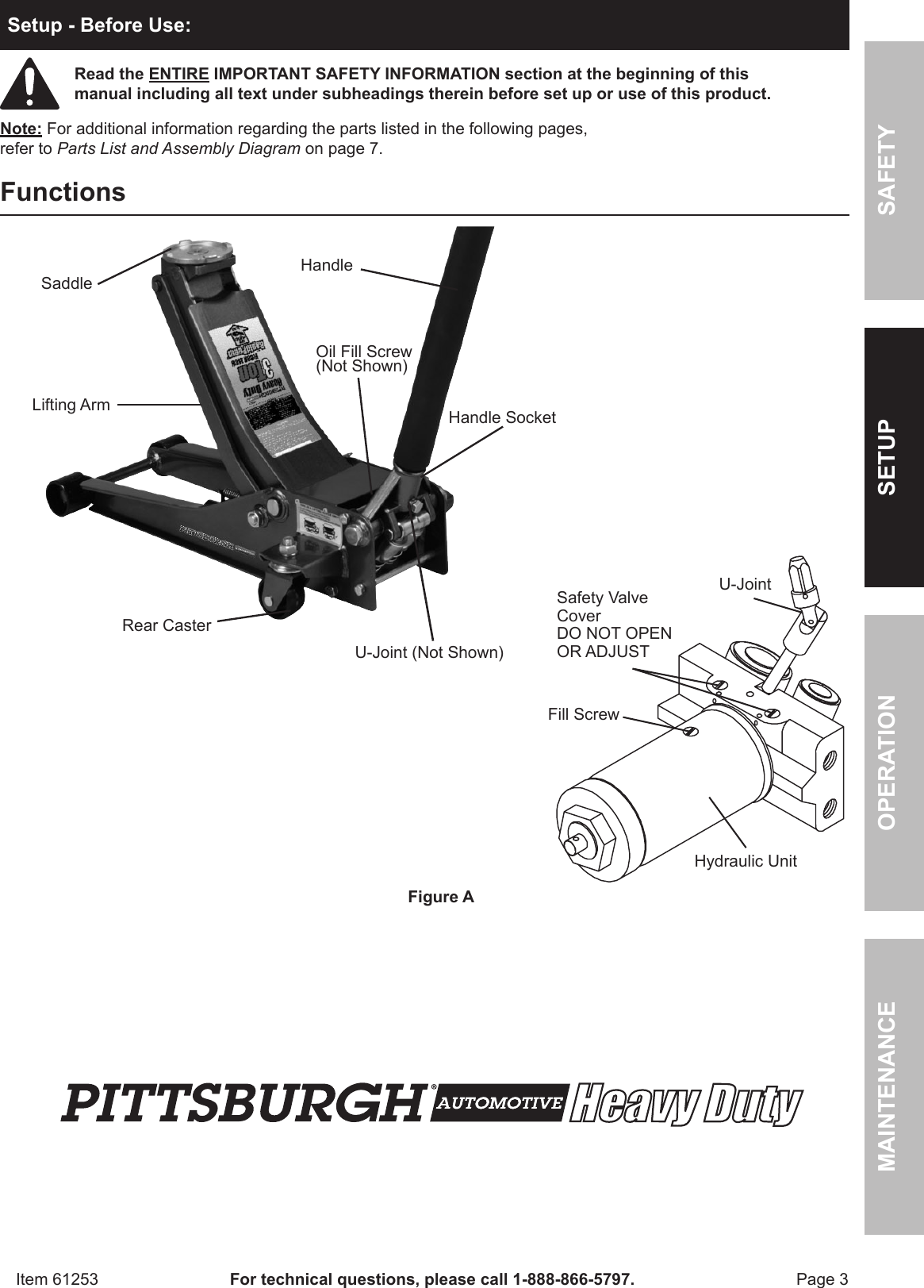 Page 3 of 8 - Harbor-Freight Harbor-Freight-61253-Owner-S-Manual