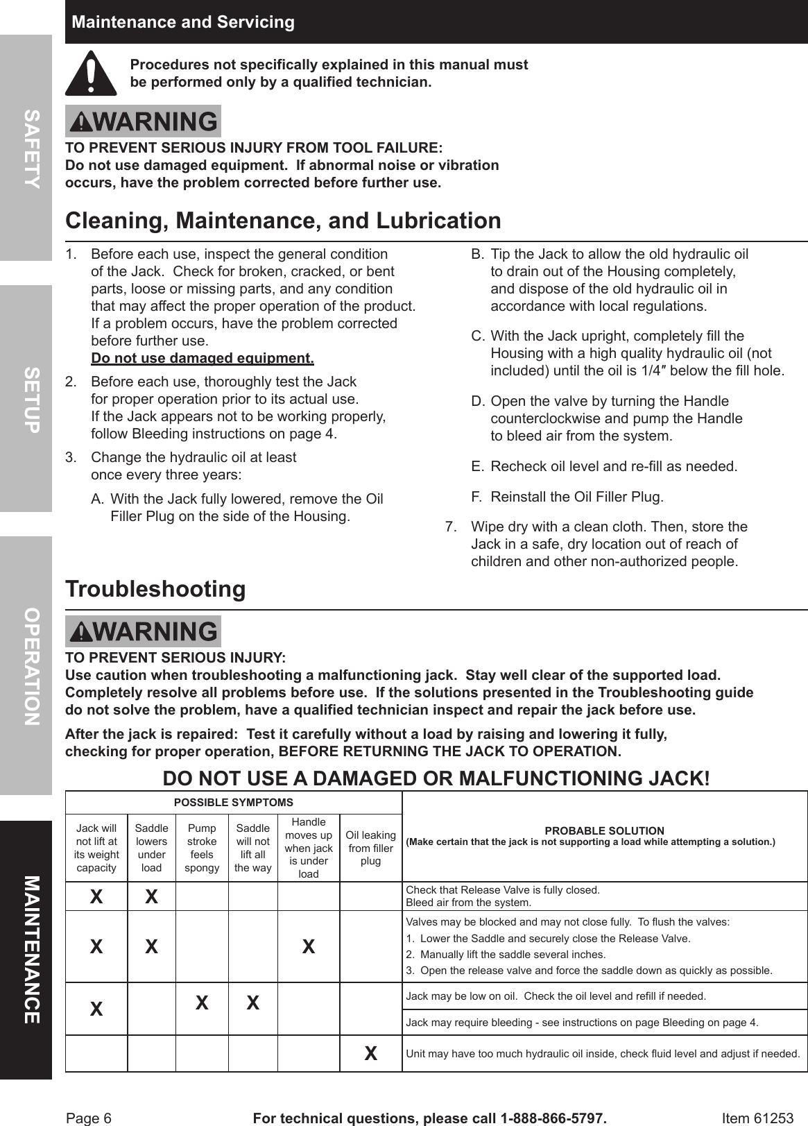 Page 6 of 8 - Harbor-Freight Harbor-Freight-61253-Owner-S-Manual