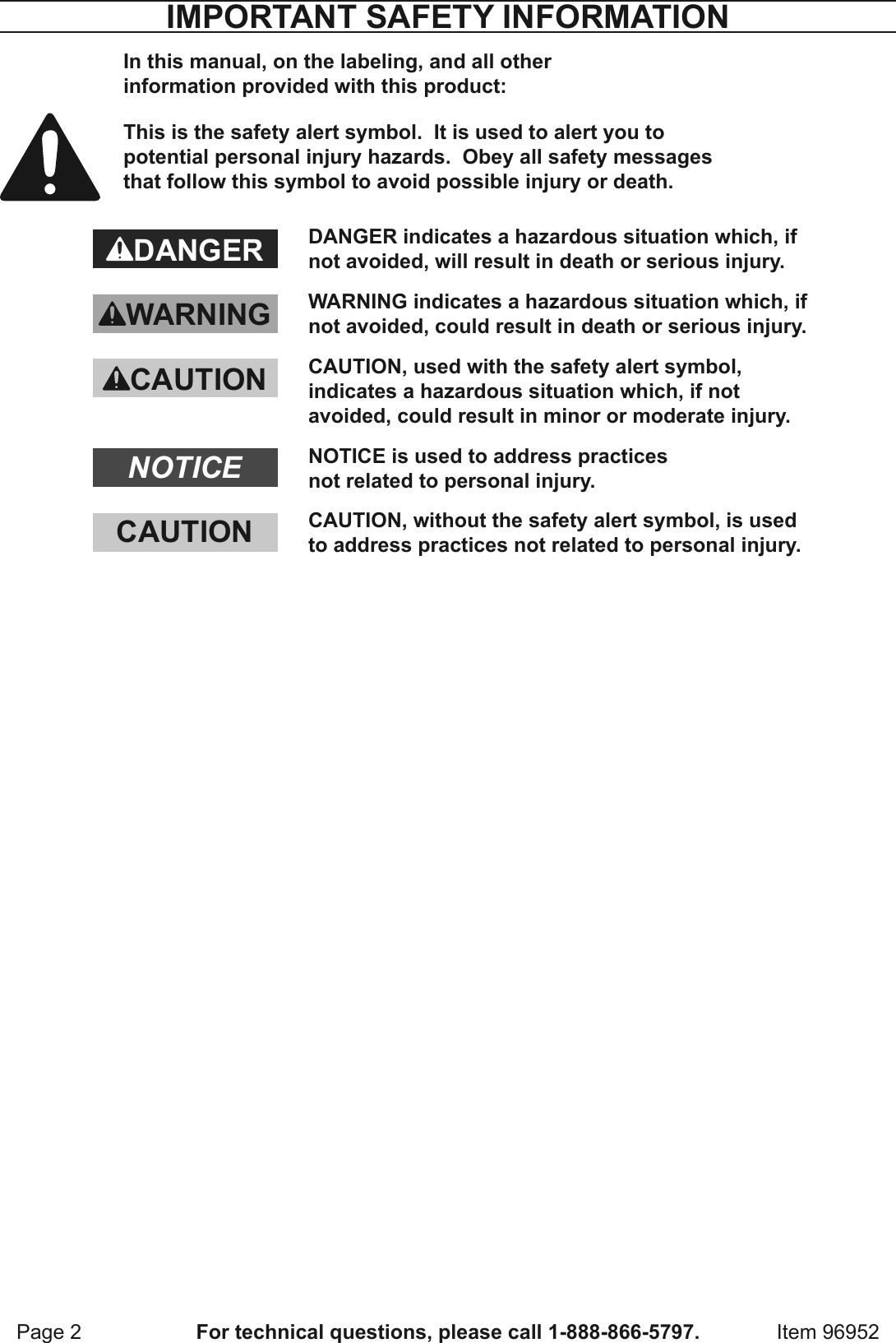 Page 2 of 12 - Harbor-Freight Harbor-Freight-6-5-Gal-Portable-Parts-Washer-With-Pump-Product-Manual-  Harbor-freight-6-5-gal-portable-parts-washer-with-pump-product-manual