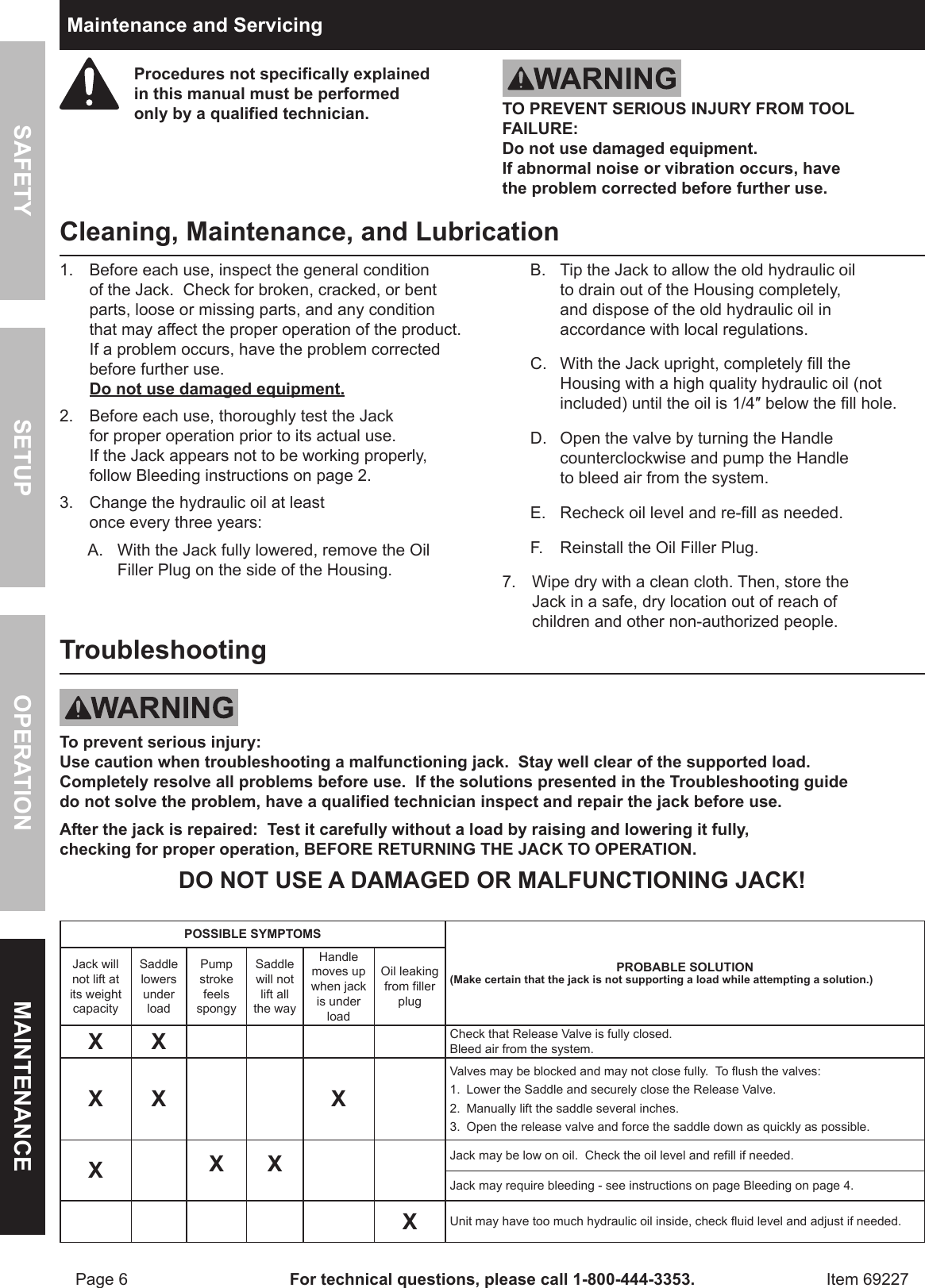 Page 6 of 8 - Harbor-Freight Harbor-Freight-69227-Owner-S-Manual