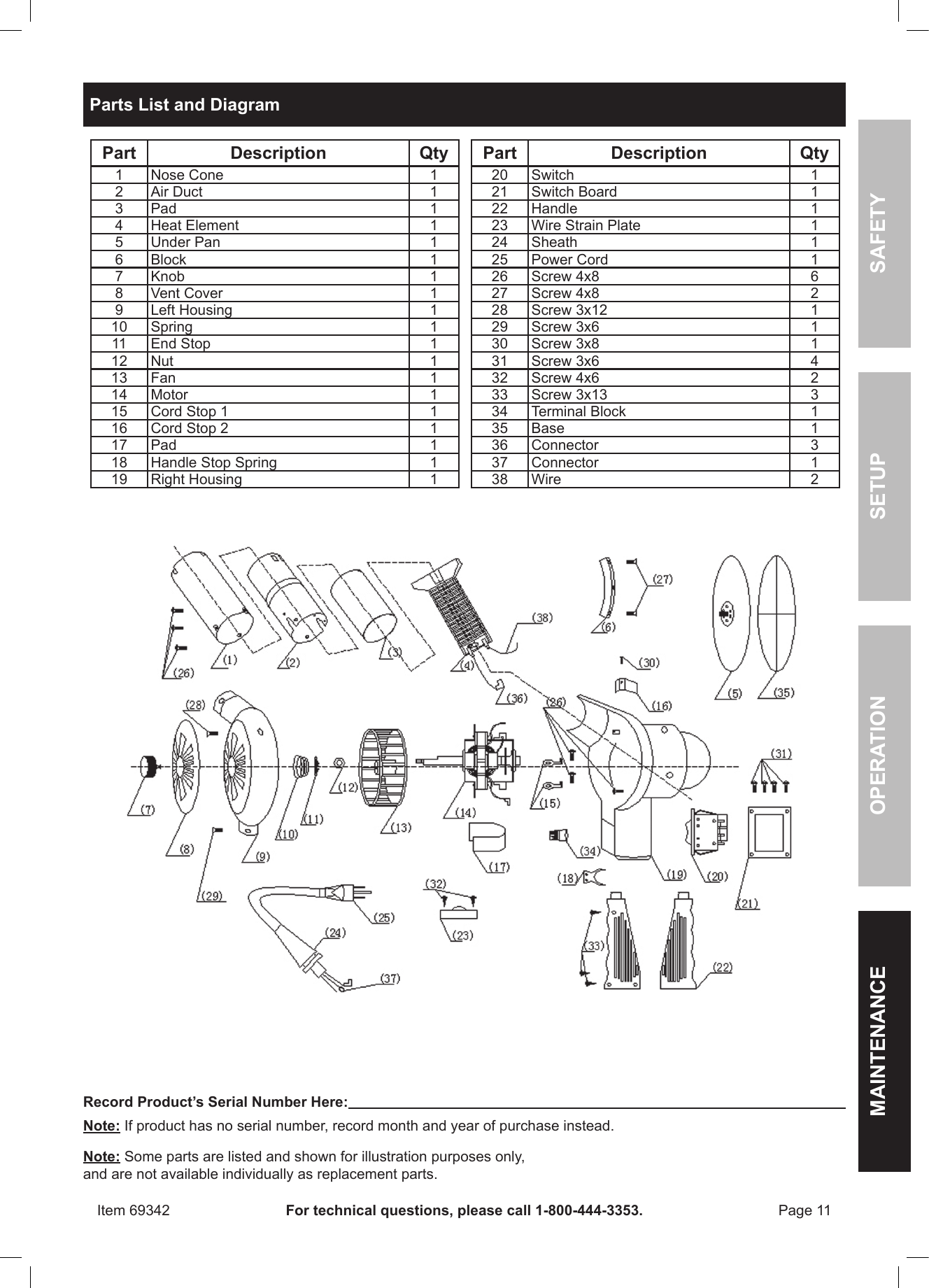 Page 11 of 12 - Harbor-Freight Harbor-Freight-69342-Users-Manual-  Harbor-freight-69342-users-manual