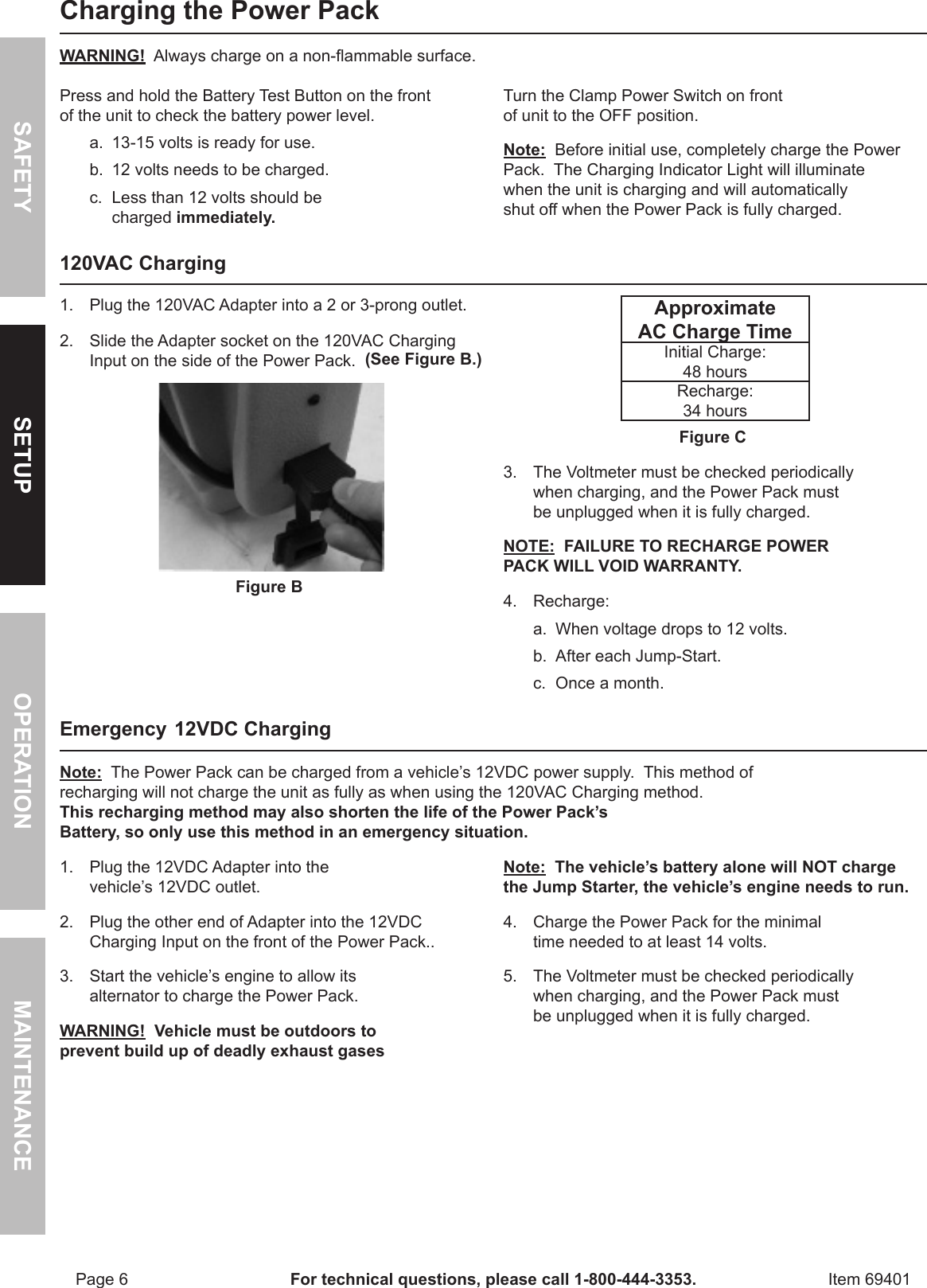 Page 6 of 12 - Harbor-Freight Harbor-Freight-69401-Owner-S-Manual