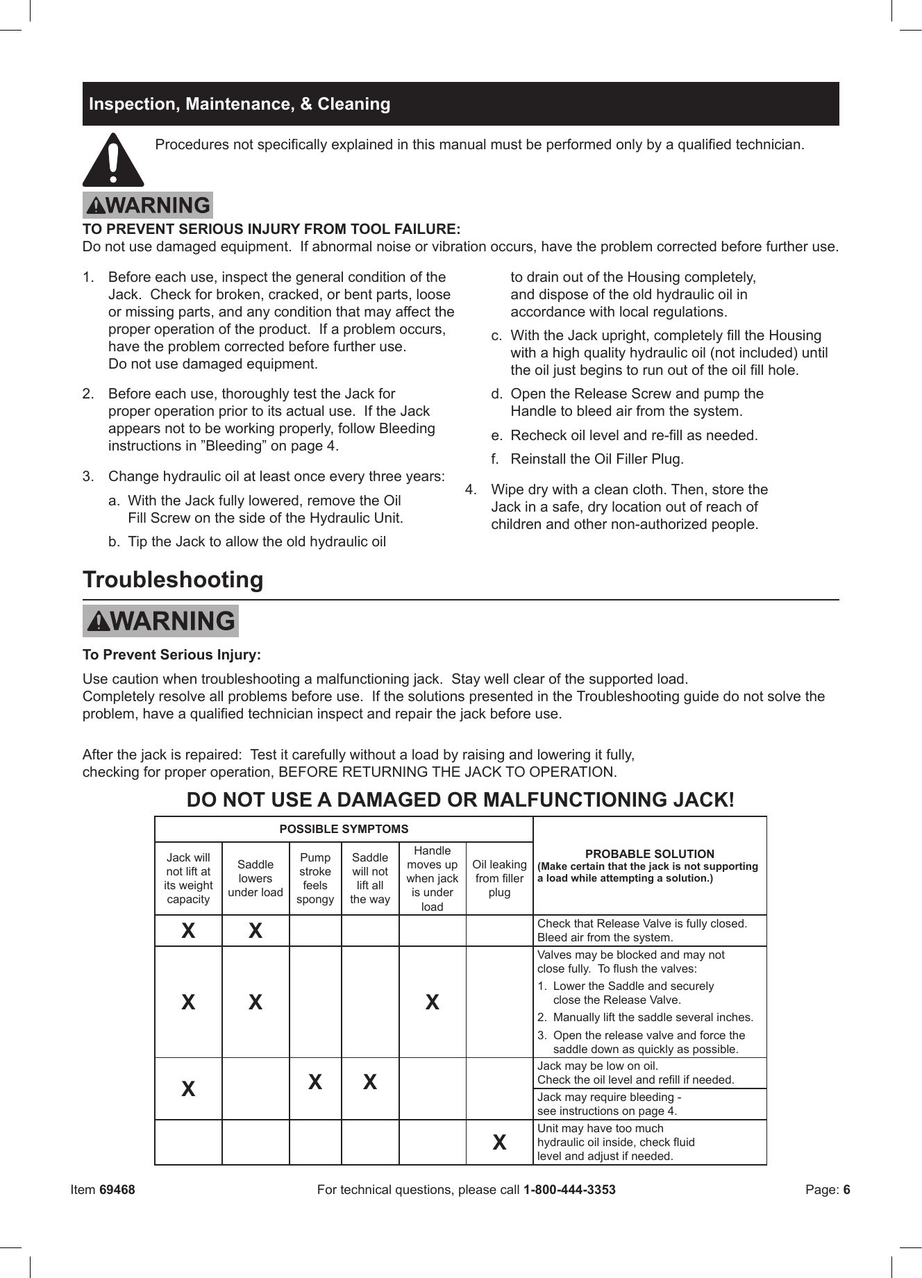 Page 6 of 8 - Harbor-Freight Harbor-Freight-69468-Owner-S-Manual