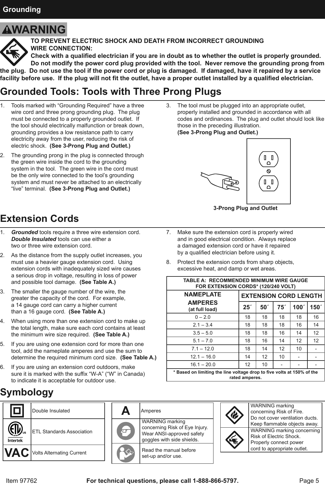 Page 5 of 8 - Harbor-Freight Harbor-Freight-8In-Portable-Ventilator-Product-Manual-  Harbor-freight-8in-portable-ventilator-product-manual
