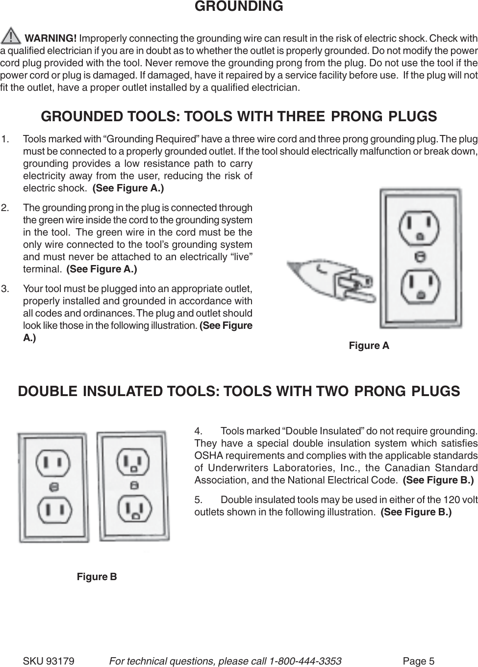 Page 5 of 12 - Harbor-Freight Harbor-Freight-93179-Users-Manual- 93179 Angle Grinder  Harbor-freight-93179-users-manual